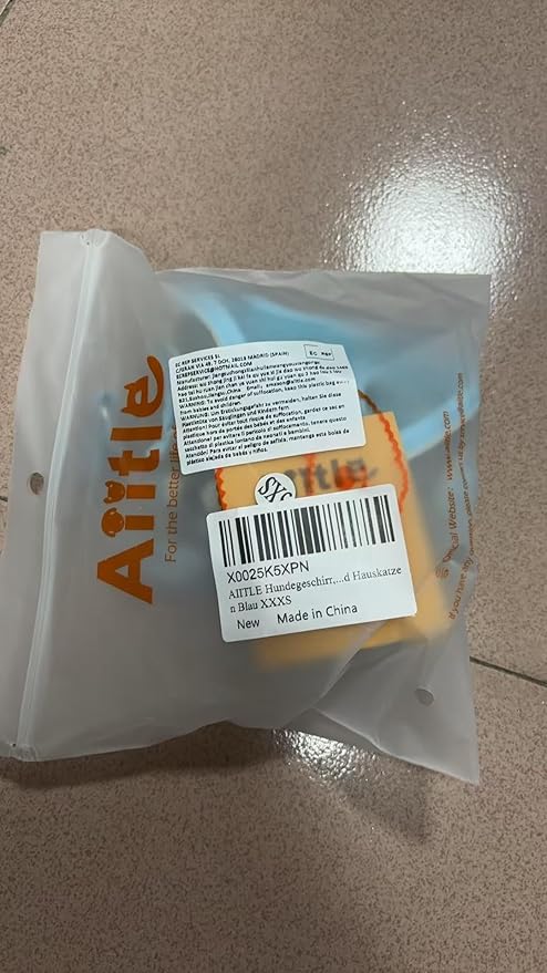 AIITLE Dog Harness, Spring No-Pull Cat Harness with a Leash, Adjustable Reflective Dog Vest, Cat Harness Escape Proof, Outdoor Walking, Camping for Extra Small Dogs and House Cats Blue XXXS