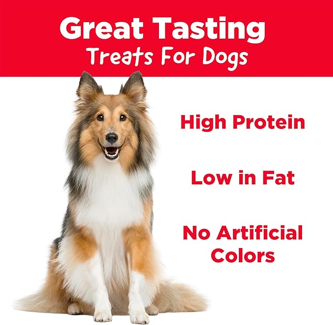 Beef Jerky Tender Dog Treats, Made with Real Beef, High Protein, Low Fat, No Artificial Colors, 16 oz