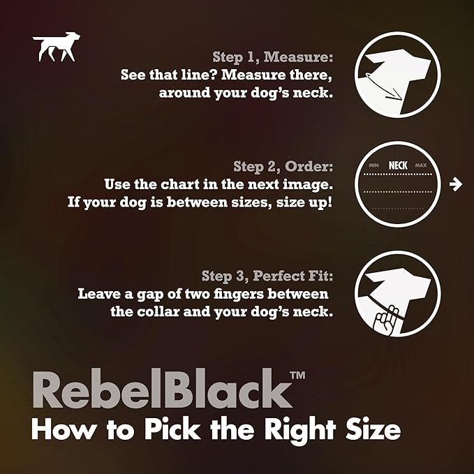 Tuff Pupper Premium Adjustable Dog Collar for Large Boy Dogs, Stylish Pattern Collars Designed in USA, Quick Release Buckle, RebelBlack Print for Male Dogs, Large (1 Inch Wide x 18-26 Inch Neck)