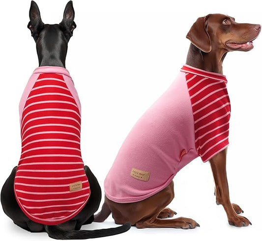 KYEESE 2Pack Dog Sweaters Stretchy Fleece Dog Sweater Dog Coats Large Dog Sweater Dog Clothes Soft Dog Sweater Large Size Dog Dog Sweaters for Large Dogs Comfort Dog Sweatshirt