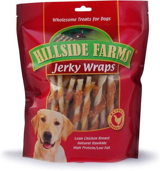 Chicken And Rawhide Jerky Wraps Premium Dog Treats, 32-Ounce