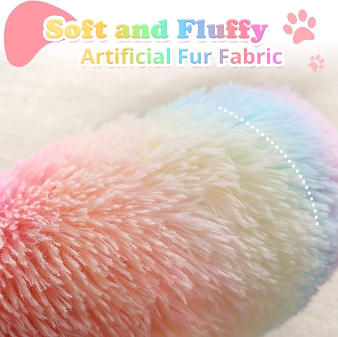 JOLLYVOGUE Dog & Cat Bed, Calming Anti-Anxiety Pet Bed for Small Dogs, Fluffy Donut Cushion for Small and Medium Pets (24")