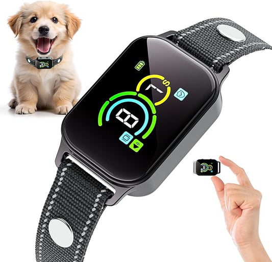 Dog Bark Collar,Bark Collar for Small Dogs,Humane Barking Collar,AUTO Barking Collar,Adjustable Beep Vibration Modes and 7 Sensitivity(Black)