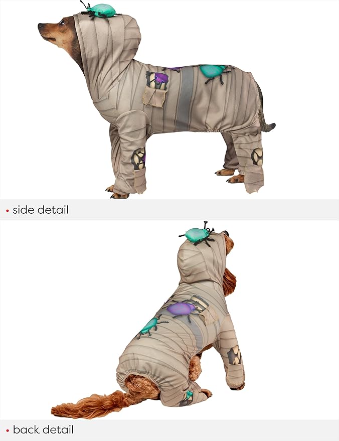 Rubies Mummy Fun and Cute Pet Costume Hooded Jumpsuit for Themed Parties and Halloween, X-Large