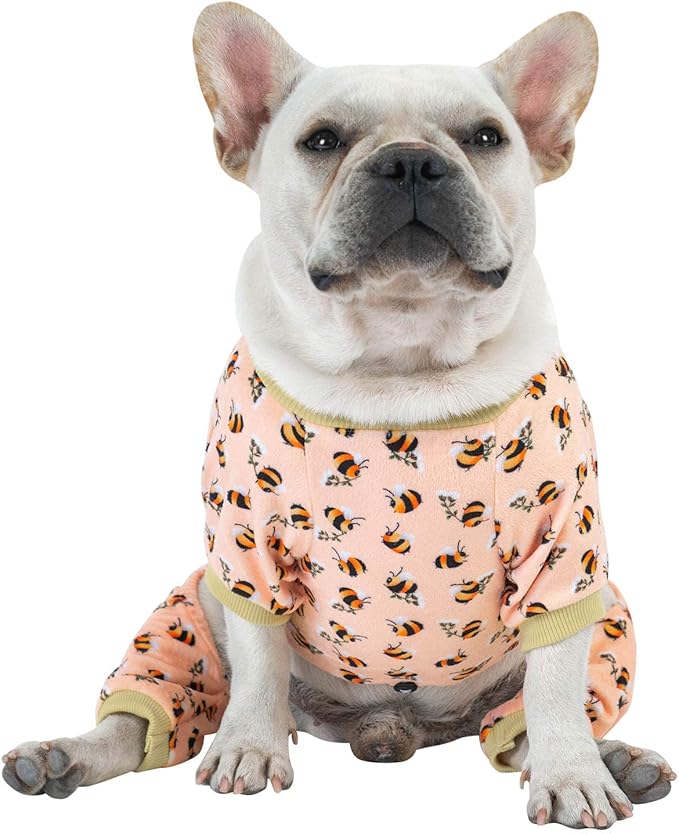 CuteBone Dog Pajamas Costumes Fleece Pet Clothes Puppy Onesie Winter Holiday Cute Cat Jammies Keep Your Pet Warm in The Cold Weather P121S