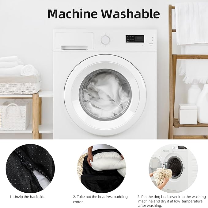 Calming Dog Bed Fluffy Plush Dog Mat for Furniture Protector with Removable Washable Cover for Large Medium Small Dogs and Cats (Extra Extra Large, Beige)