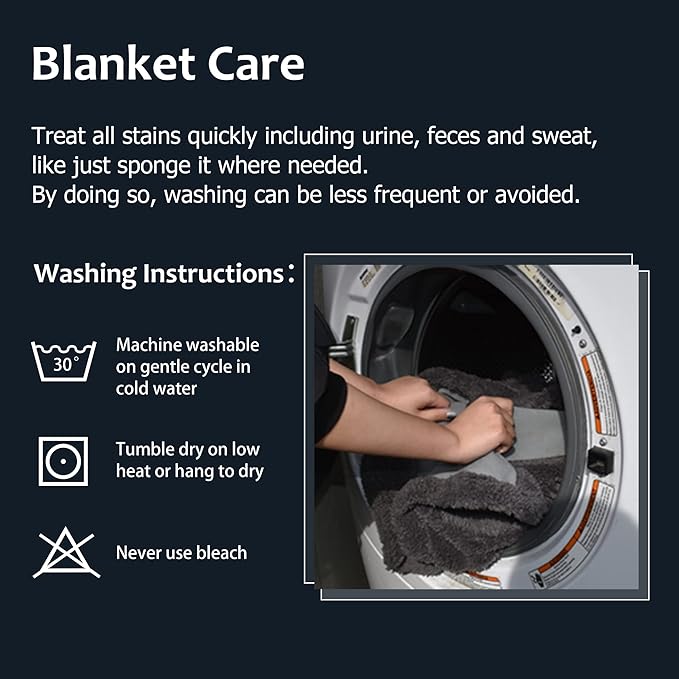 Kritter Planet Waterproof Bed Blanket, Reversible Sherpa Fleece Bed Cover for Adults Intimancy, Leakproof Furniture Protector