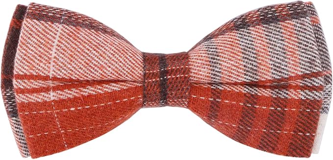 Faleela Soft &Comfy Bowtie Dog Collar,Detachable and Adjustable Bow Tie Collar,for Small Medium Large Pet (Small (Pack of 1), Orange)