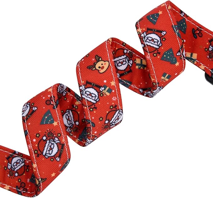 Christmas Dog Collars, Adjustable Dog Collar for Small Medium Large Dogs Boys Girls Male Female Dog Pet Collar(Christmas,S)