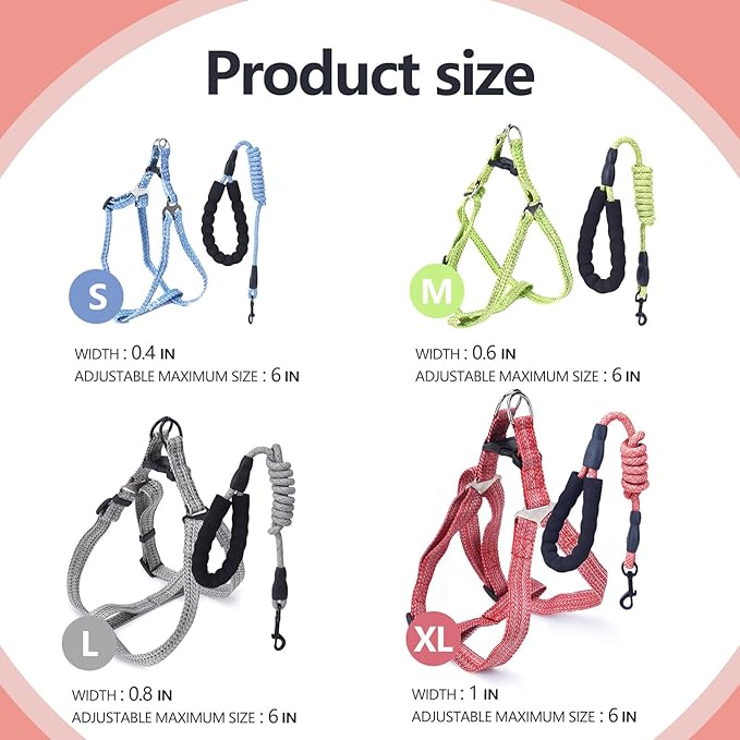 Mini Pig Harness, Adjustable Small Pig Harness with Leash Infinity Style Lead and Soft Foam Handle for Small to Medium Pet Pigs Walking Training Jogging (Blue, XL)