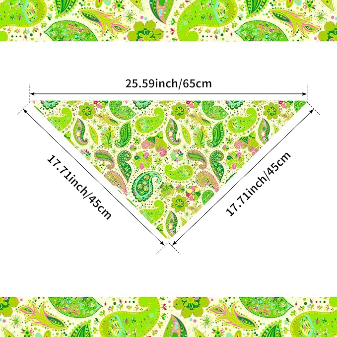 100pcs Dog Bandanas Paisley Bulk for Small Medium Breed Kerchief Triangle Bibs Scarves Pink Blue Yellow Red Girl Boy Grooming Costume