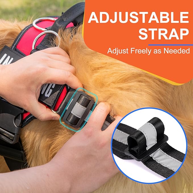Essential Dog Harness, No Pull Pet Harness with 3 Side Rings for Leash Placement, No Choke, Reflective, Adjustable Pet Vest, Easy On-Off & Improved Control Handle, Training, Walking, Running