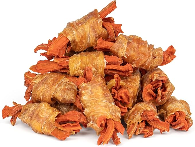 MON2SUN Rawhide Free Dog Treats, Chicken Wrapped Carrot Snacks, Healthy and Natural Chews for Small Dogs, 10.6oz (15 Count - Pack of 1)