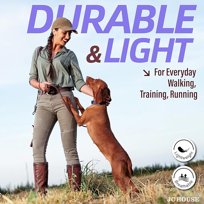 Soft Padded Dog Collar, Neck 9’’-14’’, Adjustable Heavy Duty Collar with 3M Reflective Logo for Small Dogs, Camo Purple, S