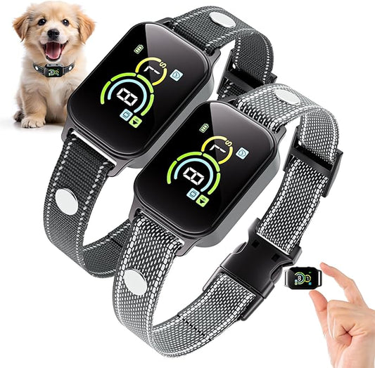 Dog Bark Collar for 2 Pack,Bark Collar for Small Dogs,Humane Barking Collar,AUTO Barking Collar,Adjustable Beep Vibration Modes and 7 Sensitivity(2Pack)
