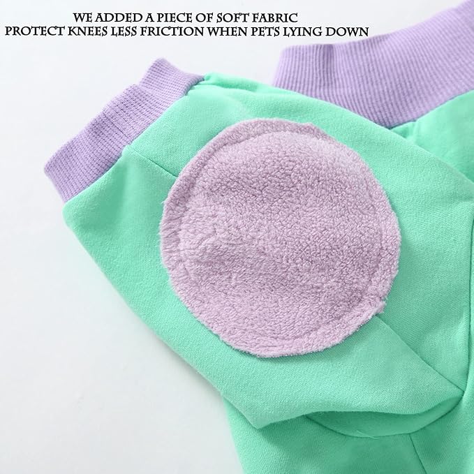 Dog Pocket T-Shirt Breathable Soft Green Cotton Dogs Sweatshirt Costume Spring Summer Pet Apparel Tee for Medium Dogs (Medium Cat)