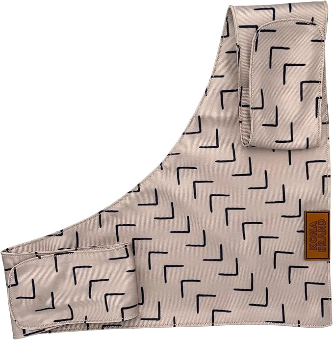 KonaBrandCo- Premium Handmade Dog Bandana | Dual Layered Silky Durable Polyester Fabric | Adjustable Fit Custom Shape- Won't Roll (Large, COOPER)