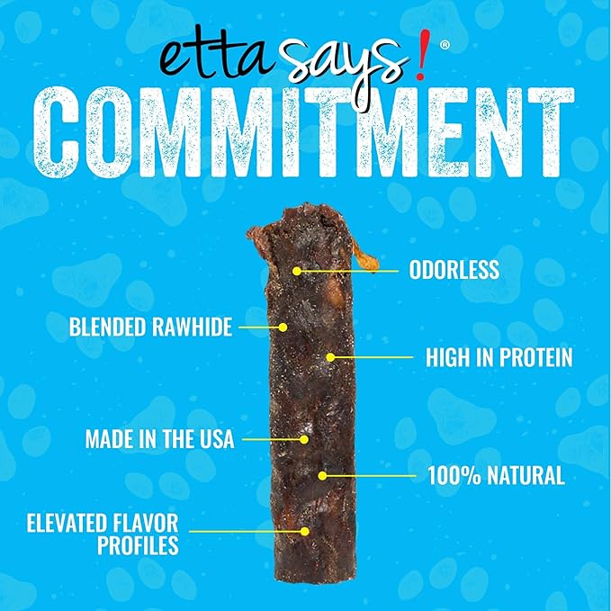 etta says! Premium Crunchy Dog Chew Bits - All Natural - Made in The USA (1.5 Pound Pack of 1)