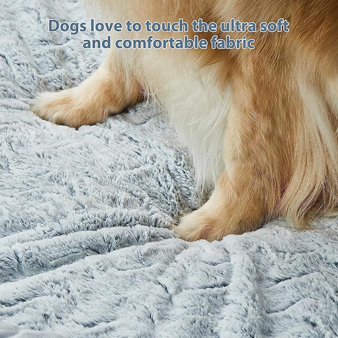 WNPETHOME Washable Dog Beds for Large Dogs, XXXL Dog Couch, Orthopedic Dog Sofa Bed with Removable & Waterproof Cover, Extra Large Dog Bed with Bolster Sides for Sleeping, Big Dog Couch Bed with Sides