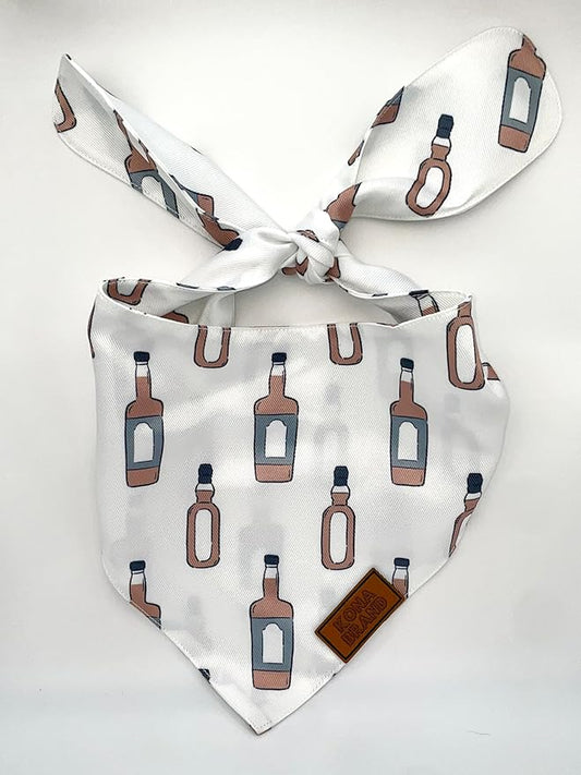 KonaBrandCo- Premium Handmade Dog Bandana | Dual Layered Silky Durable Polyester Fabric | Adjustable Fit Custom Shape- Won't Roll (Large, KNOX)