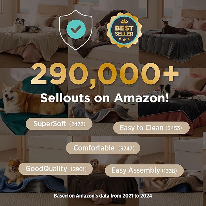 Bedsure Waterproof Dog Blankets for Small Dogs - Small Cat Blanket Washable for Couch Protection, Sherpa Fleece Puppy Blanket, Soft Plush Reversible Throw Furniture Protector, 25"X35", Grey