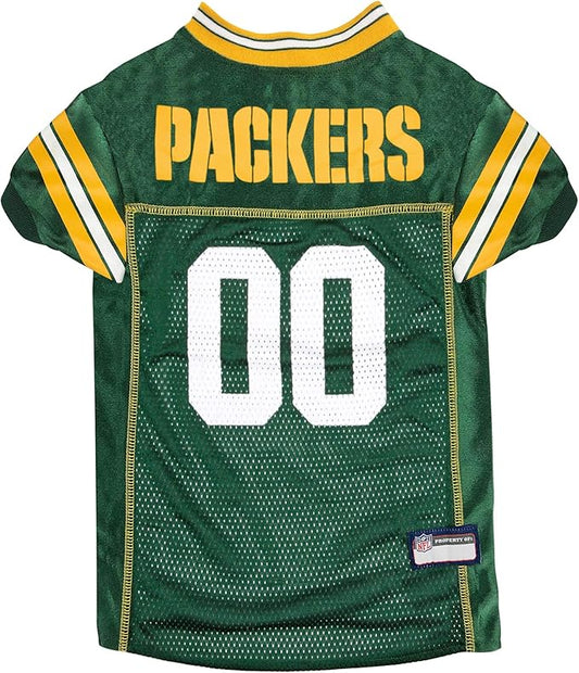 Pets First NFL Green Bay Packers Dog Jersey, Size Medium - Best Football Jersey Costume for Dogs