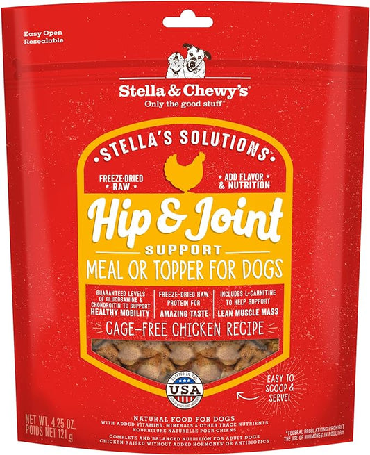 Stella & Chewy's Freeze-Dried Raw Dog Food for Heart Health - Cage-Free Chicken - Natural Solution for Cardiovascular Support & Energy - Premium Raw Nutrition - 13oz