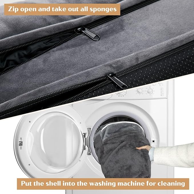 Comfort Expression Small Dog Beds Waterproof Orthopedic Foam Sofa Beds for Small Dogs Comfy Pet Bed with Washable Removable Cover & Non-Slip Bottom(XX-Small,Dark Grey)