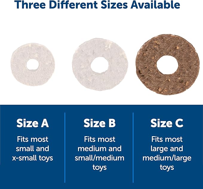 PetSafe Dog Treat Ring Variety Pack for Busy Buddy Toys – 2 Tasty Flavors – 60 Refills –Large