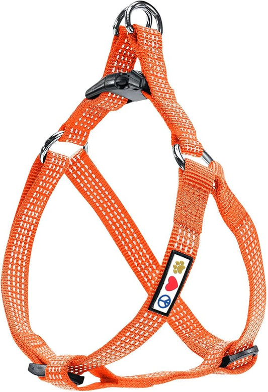 Pawtitas Dog Harness for Large Dogs Orange Dog Harness Step in from a Senior Dog to a Puppy Harness Adjustable Reflective Dog Harness S Reflective Dog Vest