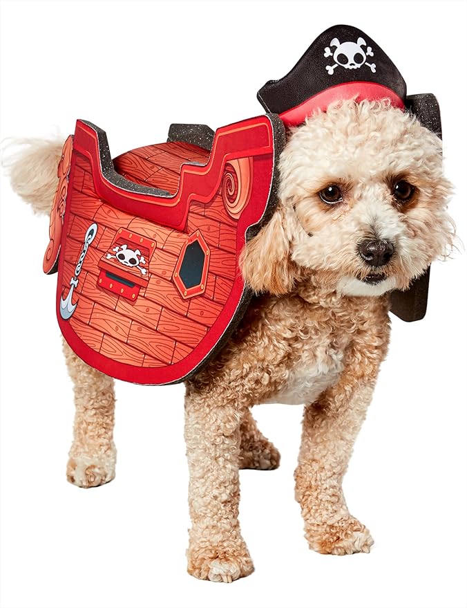 Rubies Pirate Ship Fun and Cute Pet Costume for Themed Parties and Halloween, Small-Medium