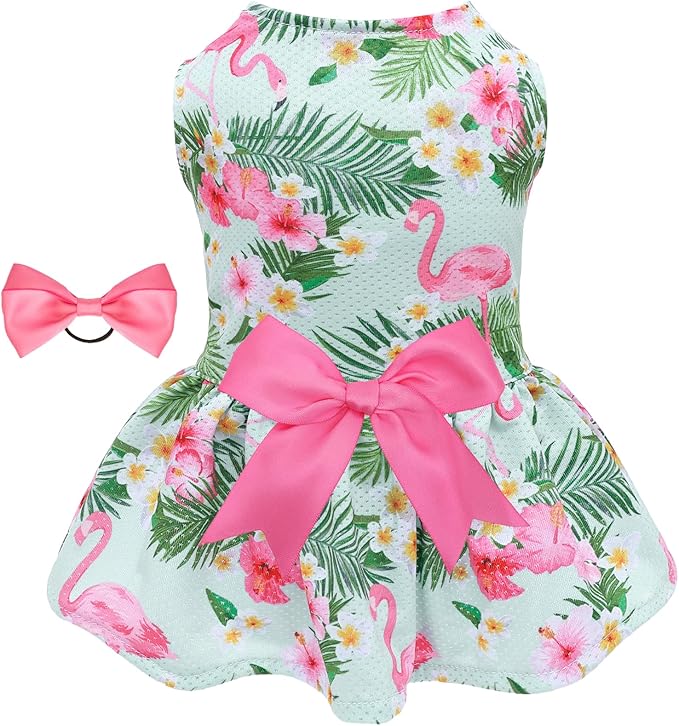 CuteBone Dog Mesh Dress Puppy Sundress Pet Outfit Summer Fashion for Small Dogs Girl Cat Clothes BF34XXS