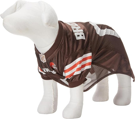 Pets First Cleveland Browns Dog Jersey, Size Large - Best Football Jersey Costume for Dogs & Cats