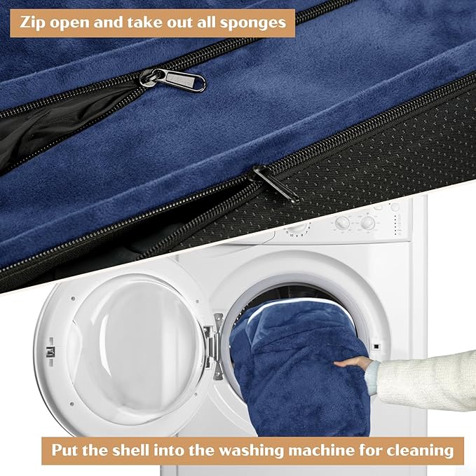 Comfort Expression Small Dog Beds Waterproof Orthopedic Foam Sofa Beds for Small Dogs Comfy Pet Bed with Washable Removable Cover & Non-Slip Bottom(XX-Small,Navy Blue)