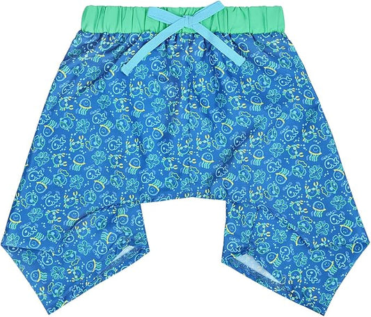HDE Dog Swim Trunks Hawaiian Board Shorts Beach Pool Swimsuit for XS to XXL Dogs Glowing Sea Creatures - M