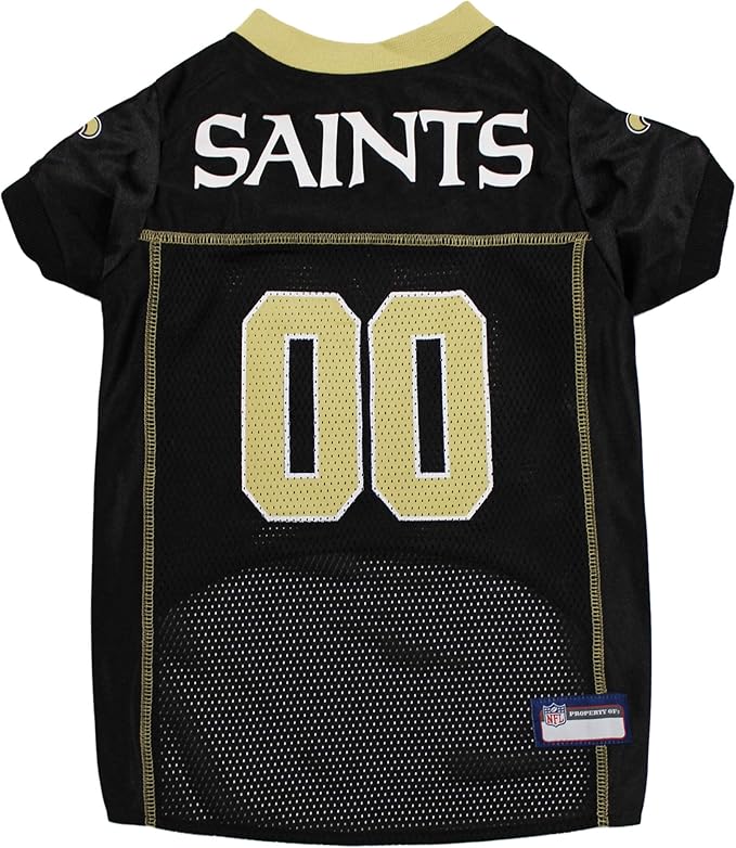 Pets First NFL New Orleans Saints Dog Jersey - Size 3X-Large. Licensed Football Jersey Costume for Dogs