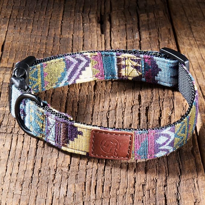 Embark Urban Dog Collar – Stylish & Durable Nylon Dog Collar, Medium Sized Dog with Strong Buckles. Adjustable for Medium Dog