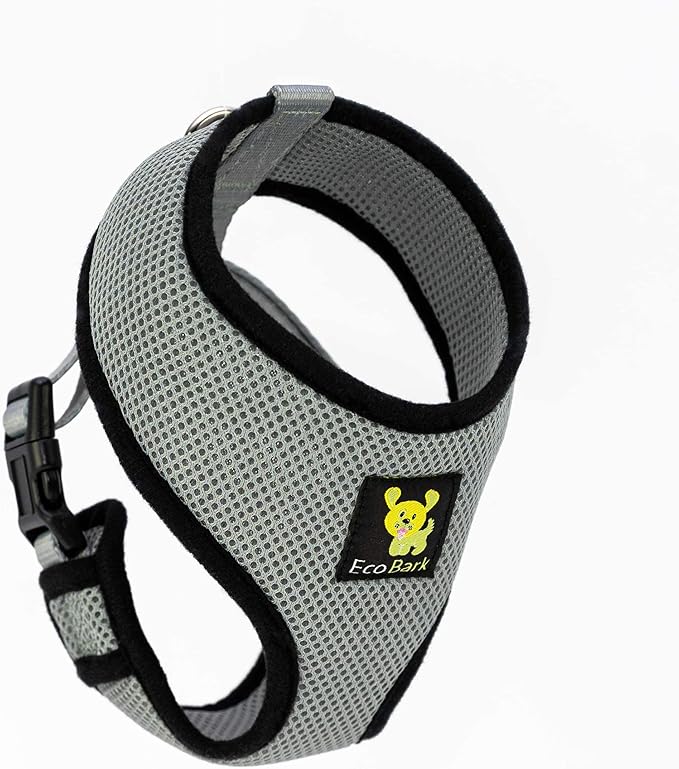 Classic Dog Harness Over The Head No Pull No Choke Design Soft Double Padded Breathable Vest for Eco-Friendly Easy Control Walking Quick Release for Medium Sized Dogs (Large, Gray)