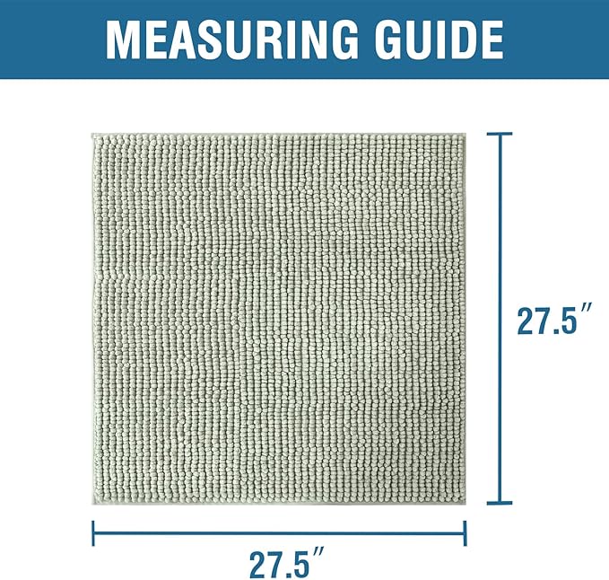 H.VERSAILTEX Plush Chenille Couch Armrest Cover 2 Packs Thick and Soft Sofa Covers Furniture Protector Cover for Pets (27.5" x 27.5", Sea Foam)