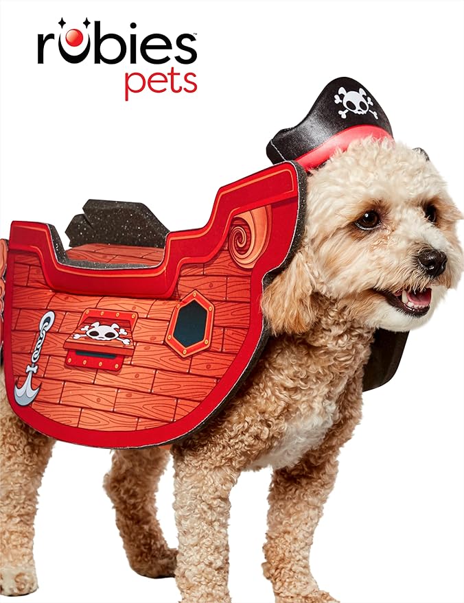 Rubies Pirate Ship Fun and Cute Pet Costume for Themed Parties and Halloween, Small-Medium