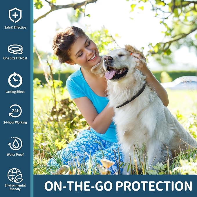 Flea Collar for Dogs, 4 Pack Dog Flea and Tick Collar 32 Months