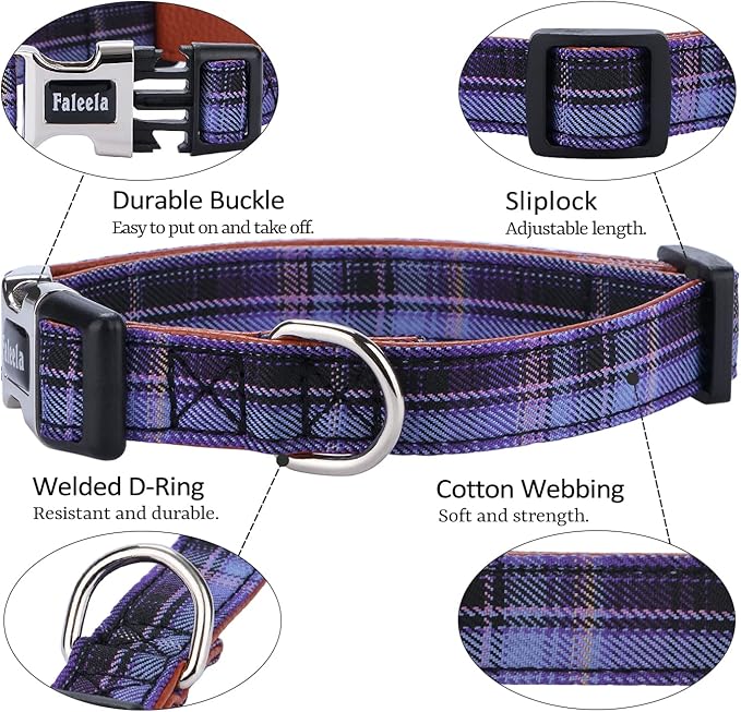 Faleela Soft &Comfy Bowtie Dog Collar,Detachable and Adjustable Bow Tie Collar,for Small Medium Large Pet (Purple, Small (Pack of 1))