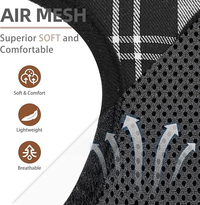 PUPTECK Soft Mesh Dog Harness and Leash Set Pet Puppy Cat Comfort Padded Vest No Pull Harnesses, Black&White, M