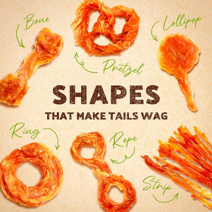 Afreschi Natural Turkey Tendon Ring (M) 10 oz, Turkey Sourced from USA, All Natural Puppy Chew, Hypoallergenic, Rawhide Alternative, for Medium Breeds