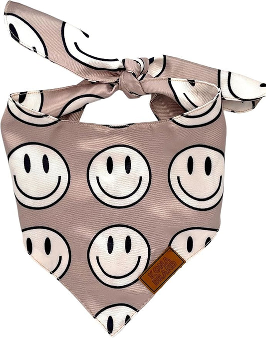 KonaBrandCo- Premium Handmade Dog Bandana | Dual Layered Silky Durable Polyester Fabric | Adjustable Fit Custom Shape- Won't Roll (Medium, MURPHY)