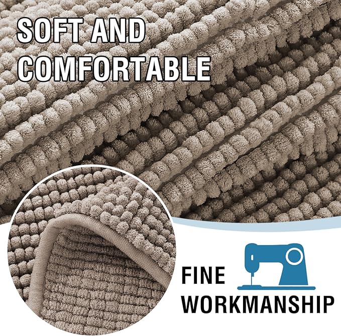 H.VERSAILTEX Plush Chenille Couch Protector Dog Bed Cover Thick Soft Loveseat Cover for 2 Cushion Couch Anti Slip Couch Cover Furniture Protector for Dog, Pet, Cat (35" x 62", Taupe)