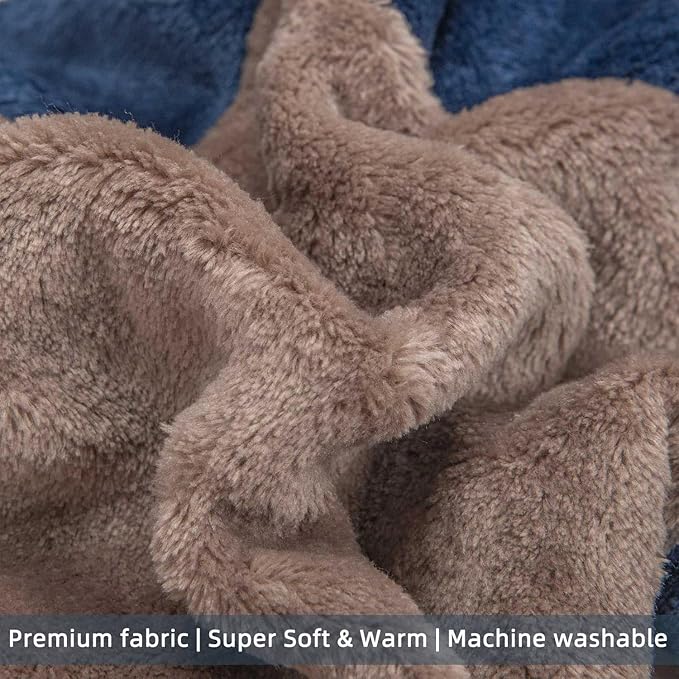 FabriCastle Dog Hoodie Sweater for Small Dogs Boy and Girl, Dog Clothes S XS XXS Puppy Sweatshirt, Pet Outfit, Cat Clothing Super Soft Warm Snap On Closure (Khaki-Navy, XX-Small)