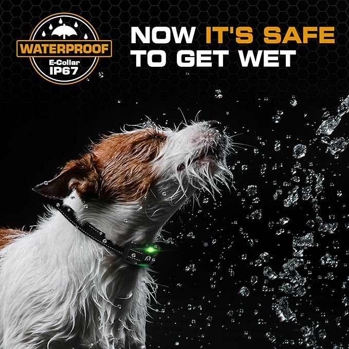 INVIROX Dog Training Collar [2025 Edition] 123 Levels Dog Training Collar with Remote 1100yd Range E Collar for Dogs Training 100% Waterproof Rechargeable, Manual Bark Collar for Large Dog