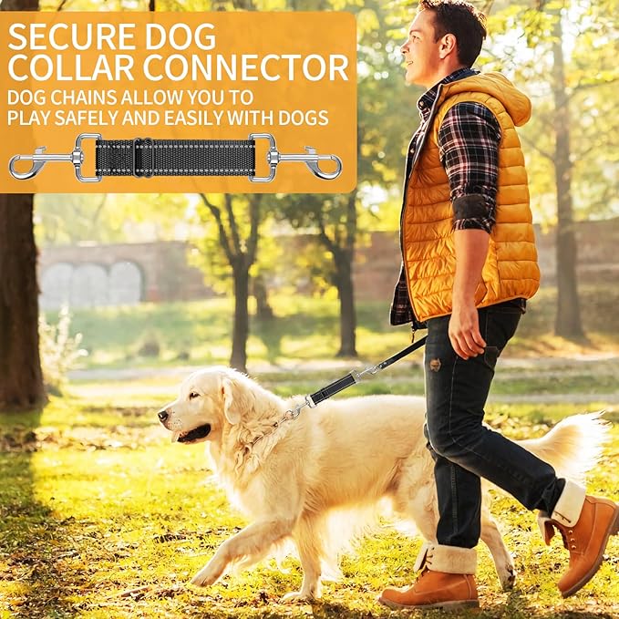 4 Pack Prong Collar Safety Clips, Nylon Colorful Dog Safety Clip for Prong Collar, Adjustable Leash Connector, Double Ended Backup Clasp for Dog Harness