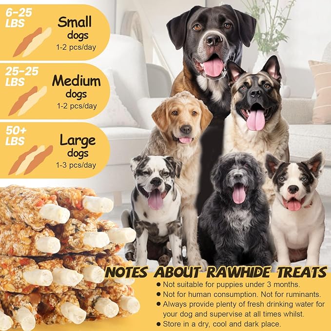 ASMPET Chicken Wrapped Rawhide Sticks with Superfood Pumpkin Oats Spinach Dog Chews - Long Lasting, Clean Teeth, Healthy Natural Treats for Small, Medium & Large Dogs - 10.6 oz